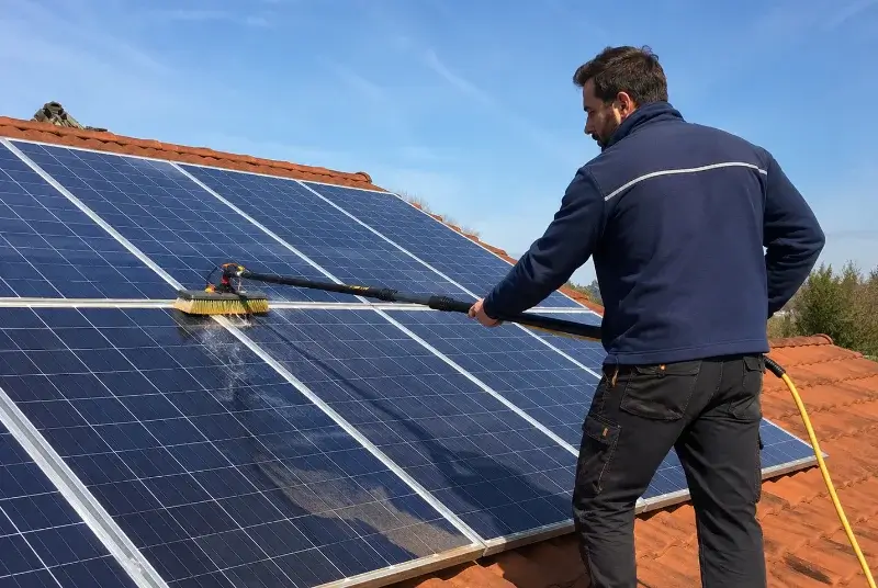 Nettoyage et entretien de panneaux solaires à Weitbruch
